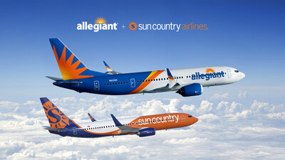 Allegiant and Sun Country Planes (PRNewsfoto/Allegiant Travel Company)